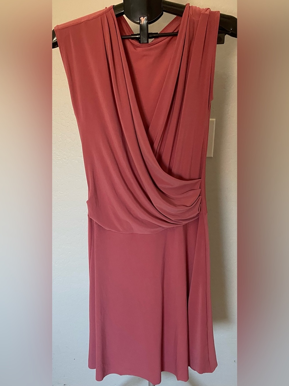 Women’s Draped Sleeveless Dress - Rose